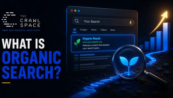 Organic search results showing unpaid website listings and search visibility.